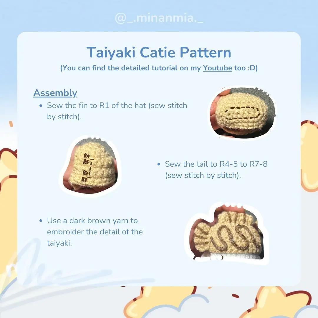 Free pattern Taiyaki Catie