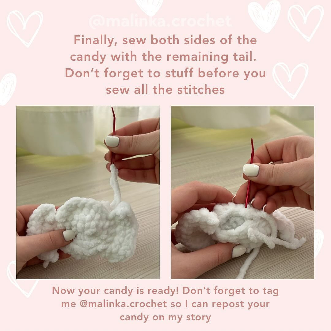 free pattern valentines day candy