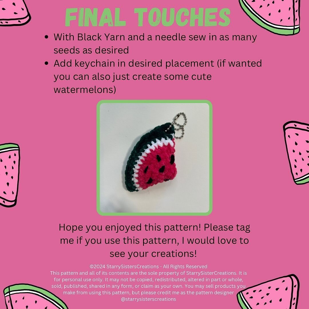 free pattern watermelon kiwi citrus wedge