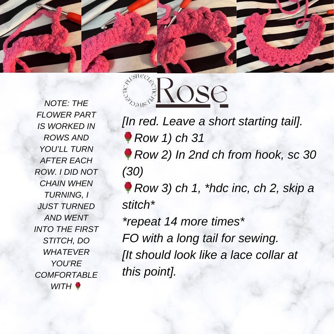 🌹💖Free Rose Crochet Pattern!💖🌹