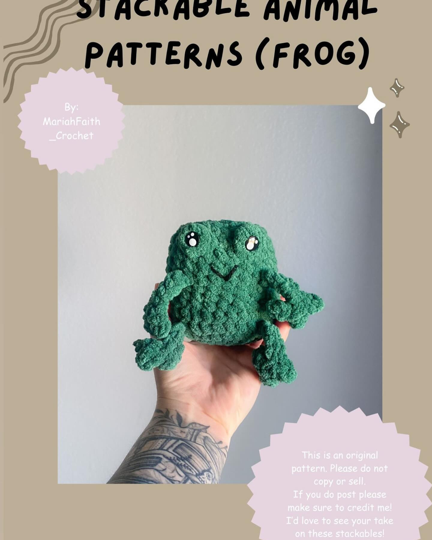 free stackable animal patterns