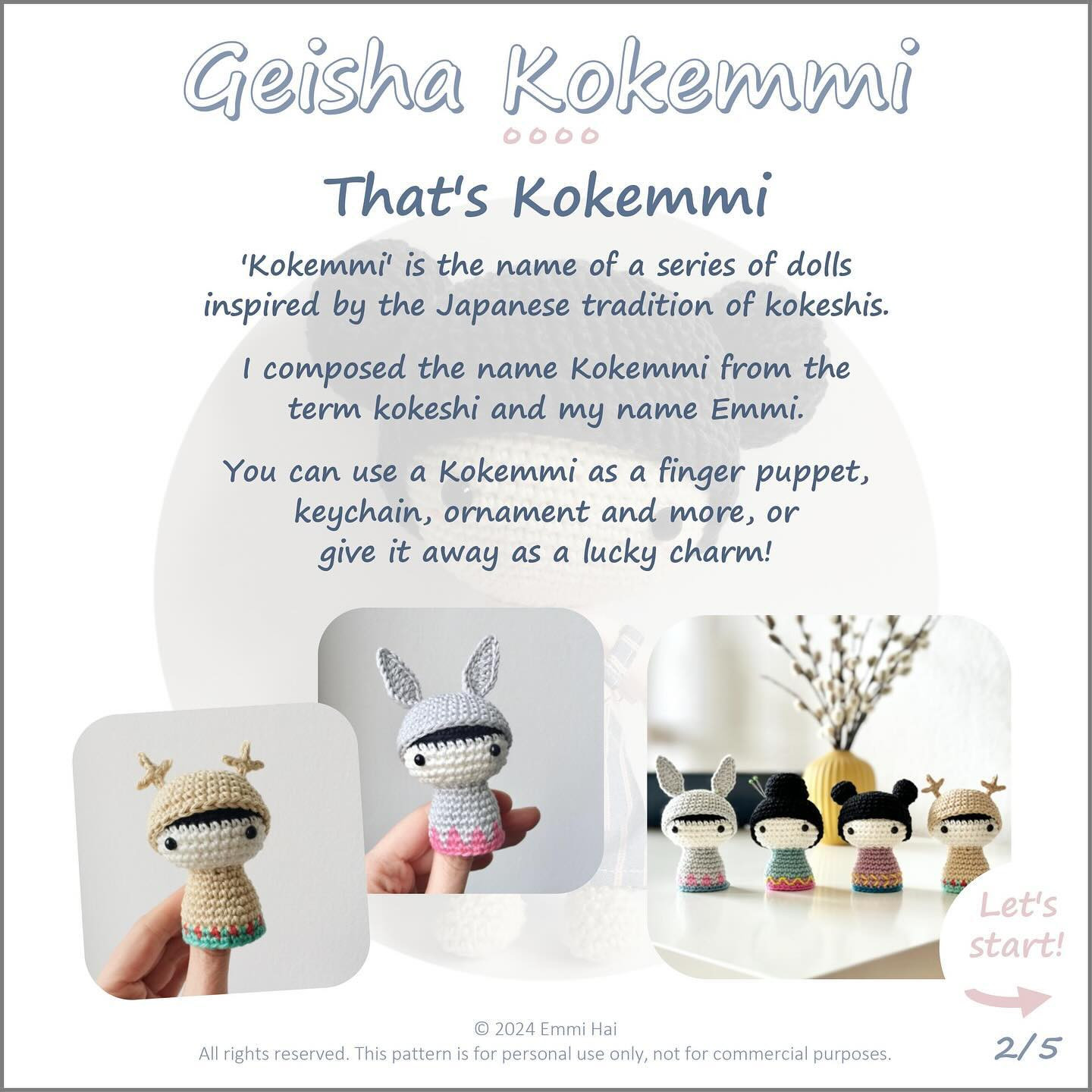 geisha kokemmi free pattern