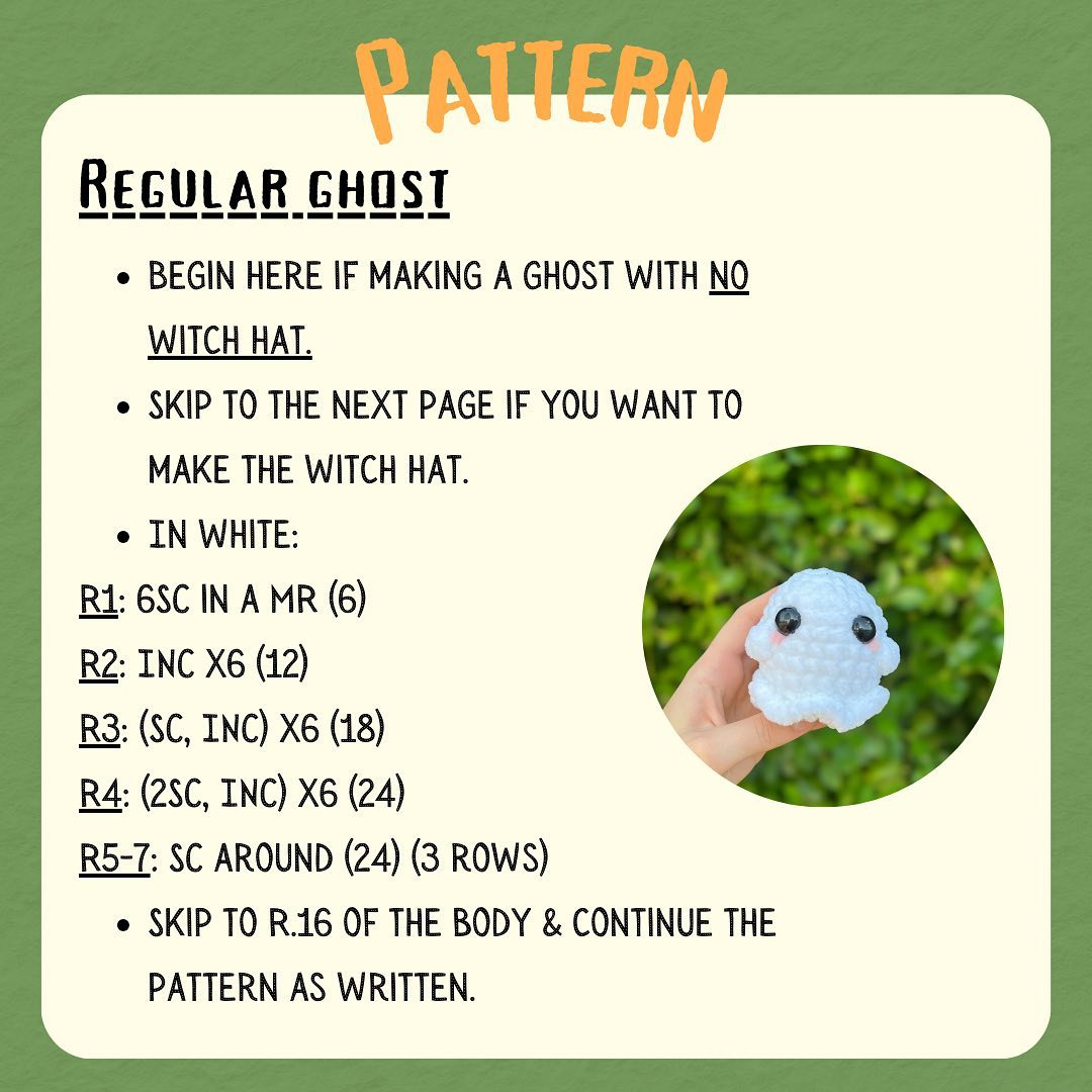 ghost buddies - free NO-SEW pattern 👻🎃