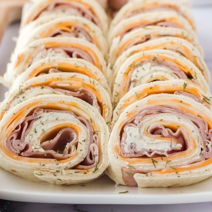 HAM AND CHEESE ROLL UPS⁠