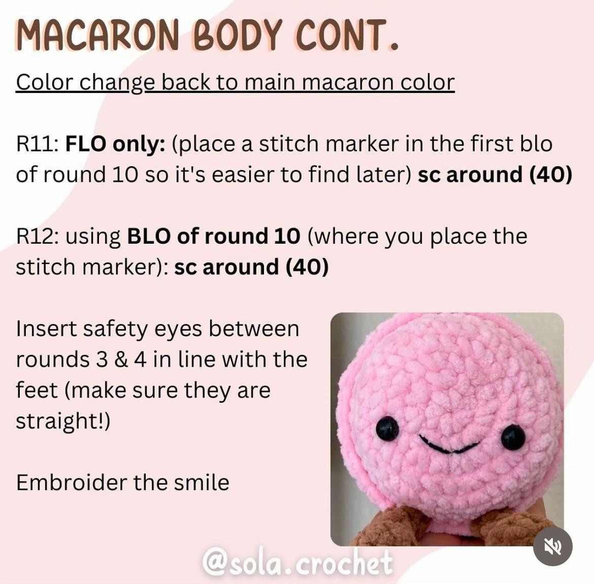 jellycat macaron free pattern