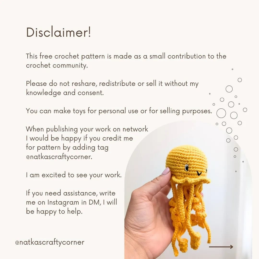 jellyfish free crochet pattern