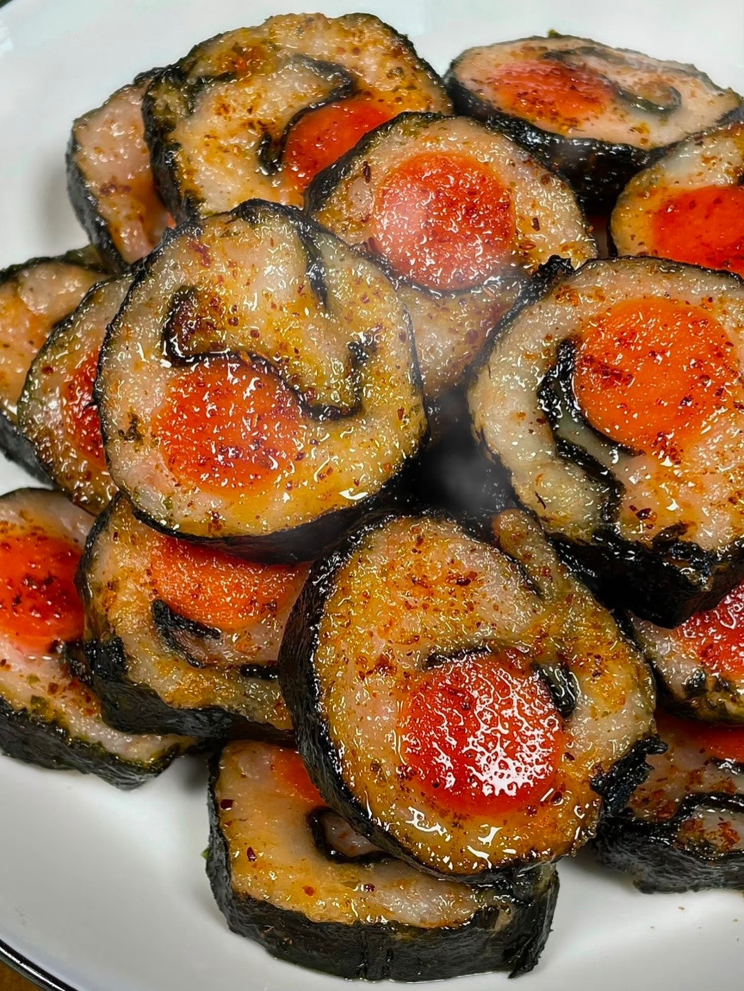 kimbap tôm cuộn xúc xích healthy đơn giản mà thơm ngon