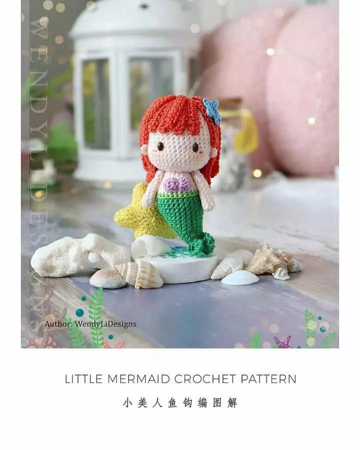 little mermaid crochet pattern free