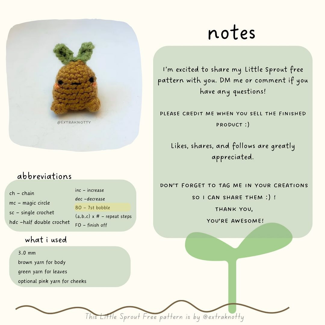 little sprout free pattern