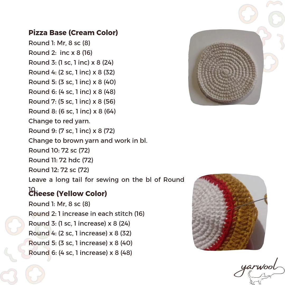 macemos pizza crochet pattern