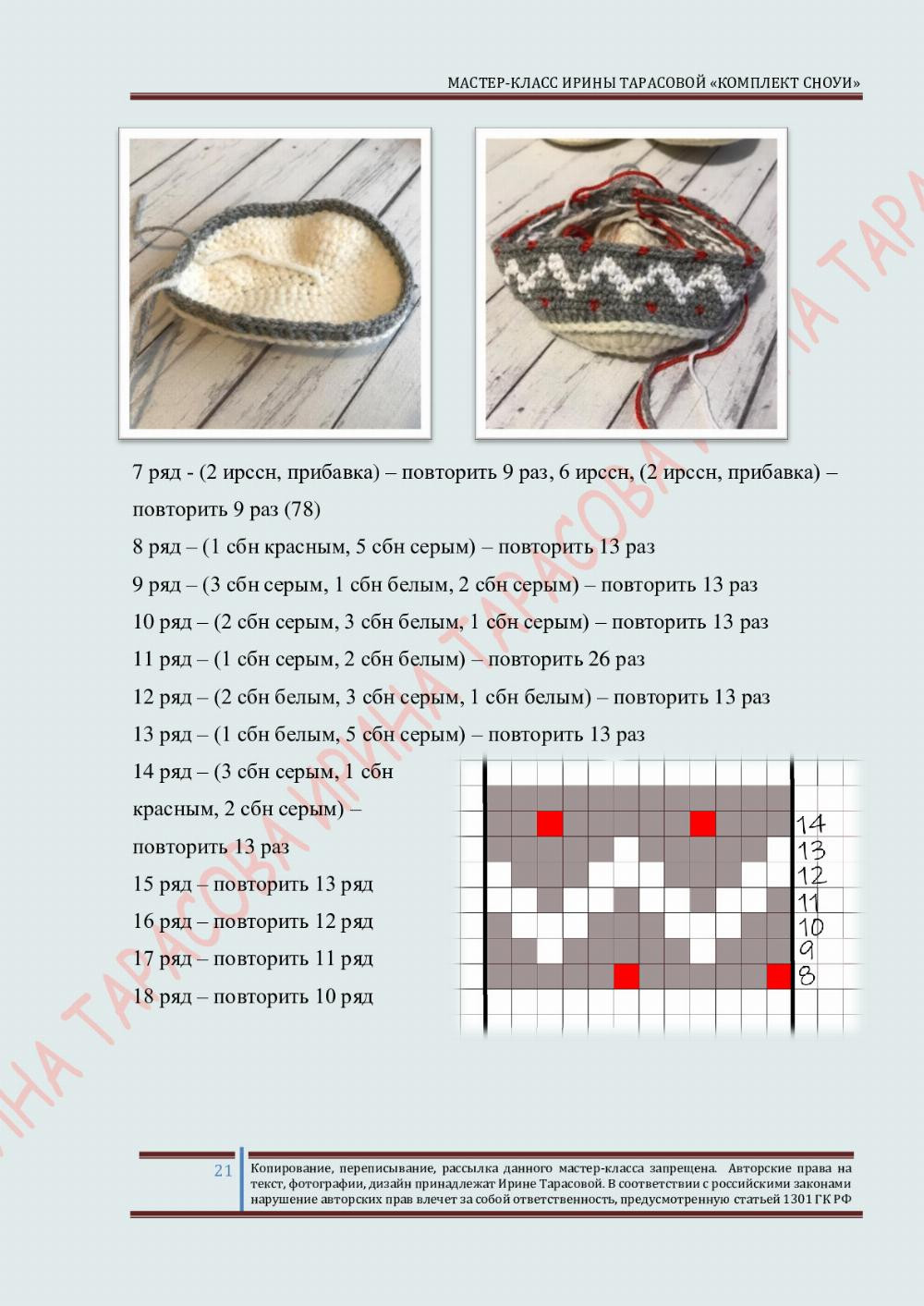 МАСТЕР-КЛАСС ИРИНЫ ТАРАСОВОЙ «КОМПЛЕКТ СНОУИ»