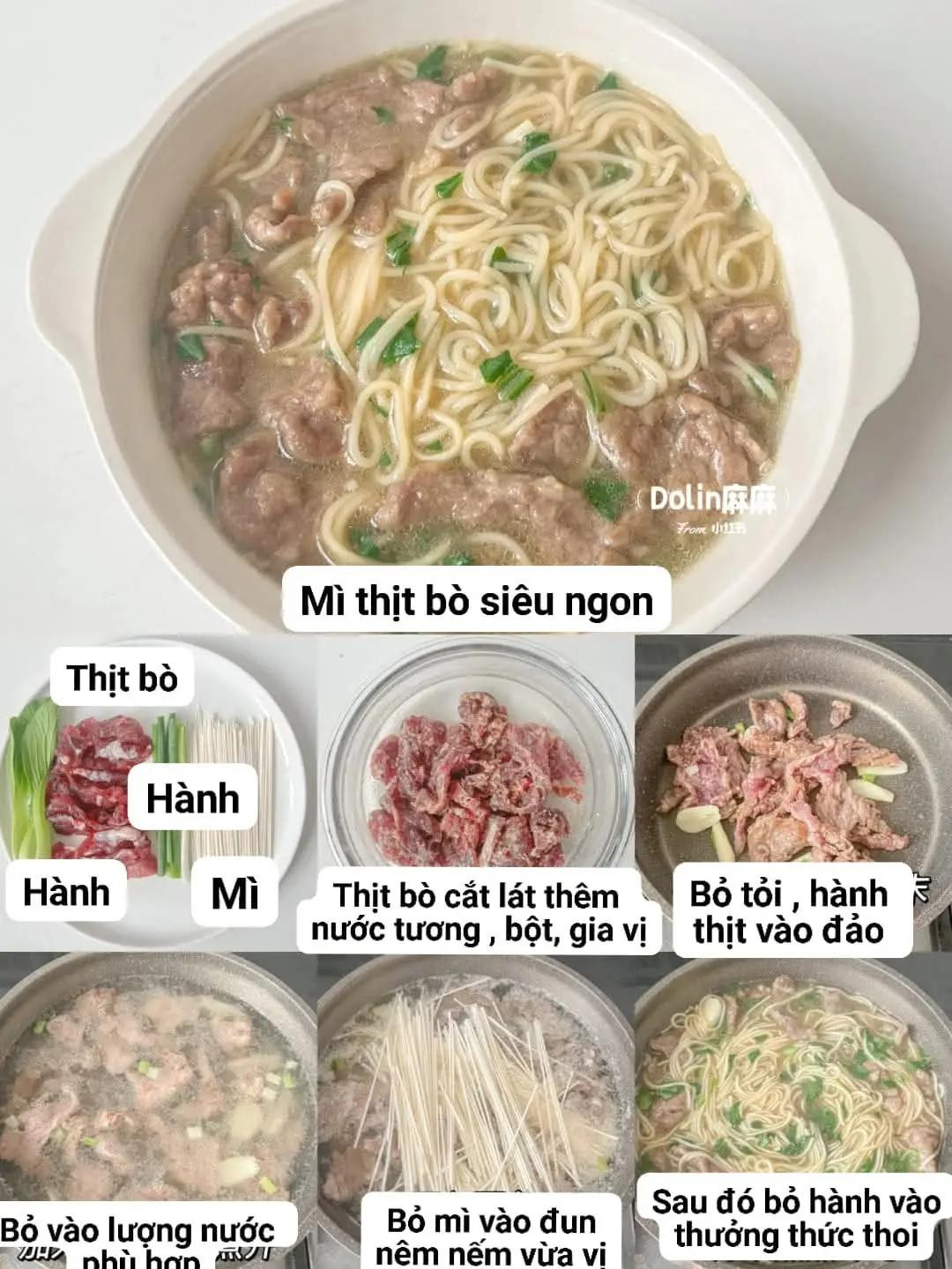 mì thịt bò siêu ngon, mì củ cải trứng chiên, mì bí đỏ thơm, bún thịt băm cải thảo, bún trứng chiên cà chua,mì bí đỏ cá tuyết.