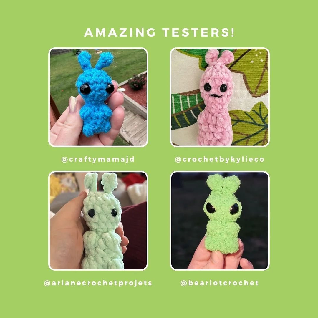 mini alien free crochet pattern