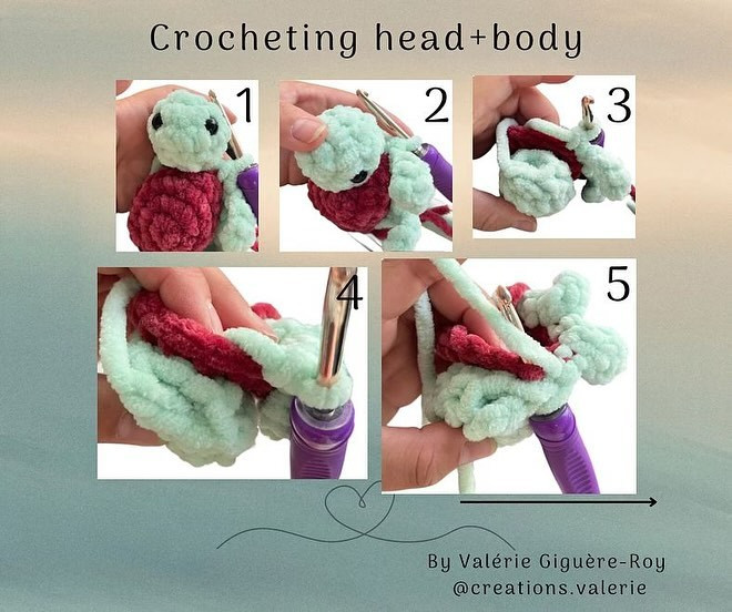 mini turtle no sew free crochet pattern