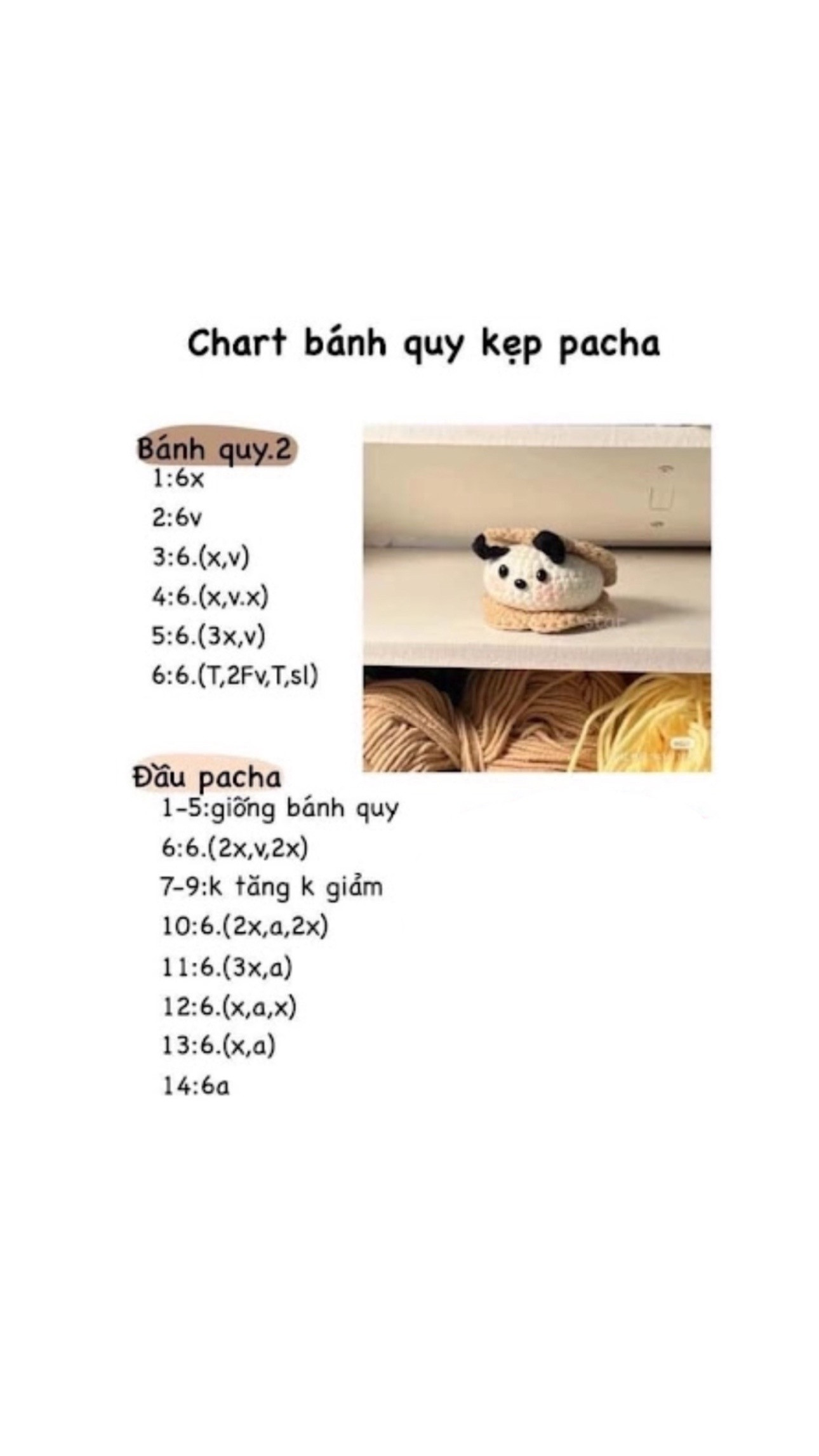 móc khóa gấu, chart hũ dưa hấu, chart bánh quy kẹp pacha, chart móc chú gấu teddy mini.