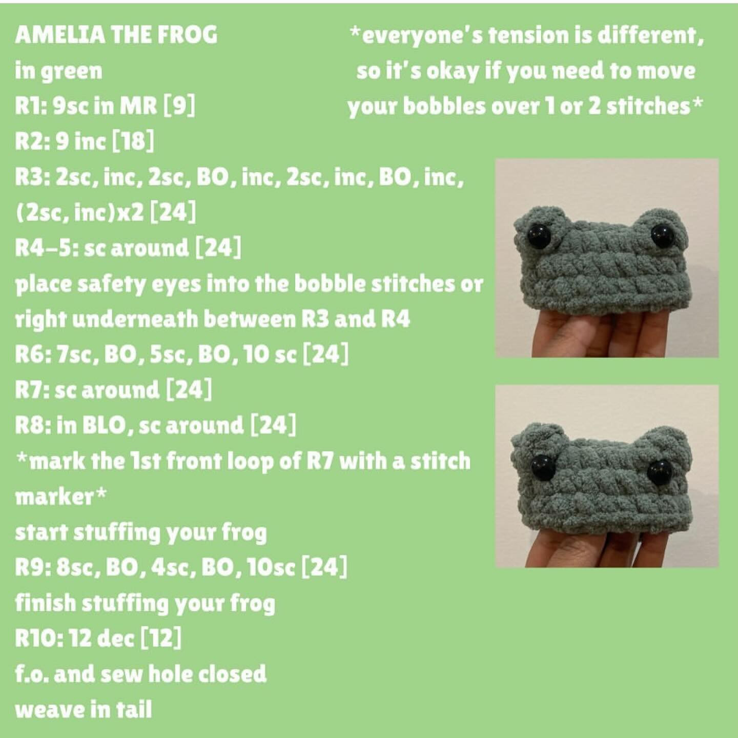 mr & mrs froggy free crochet pattern