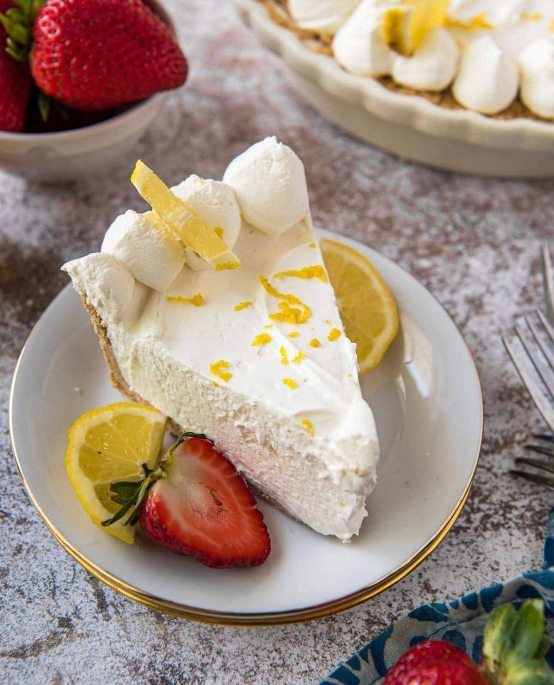 NO BAKE LEMON CHEESECAKE⁠