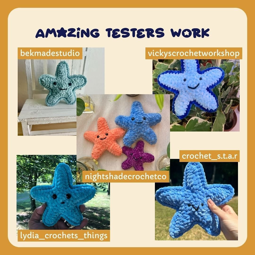 no sew free pattern star fish