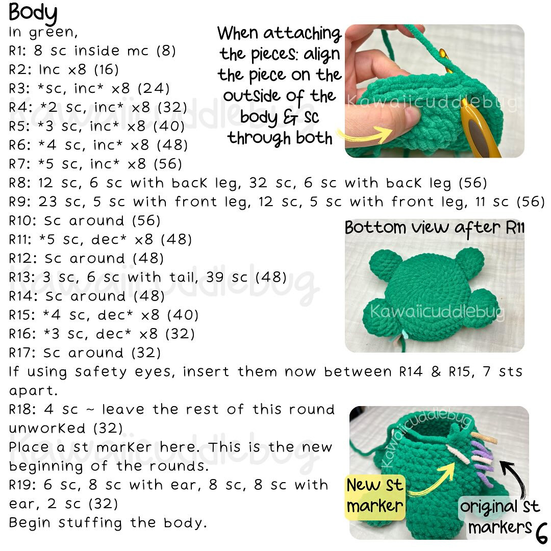 no sew SKIPLOOM  free amigurumi pattern