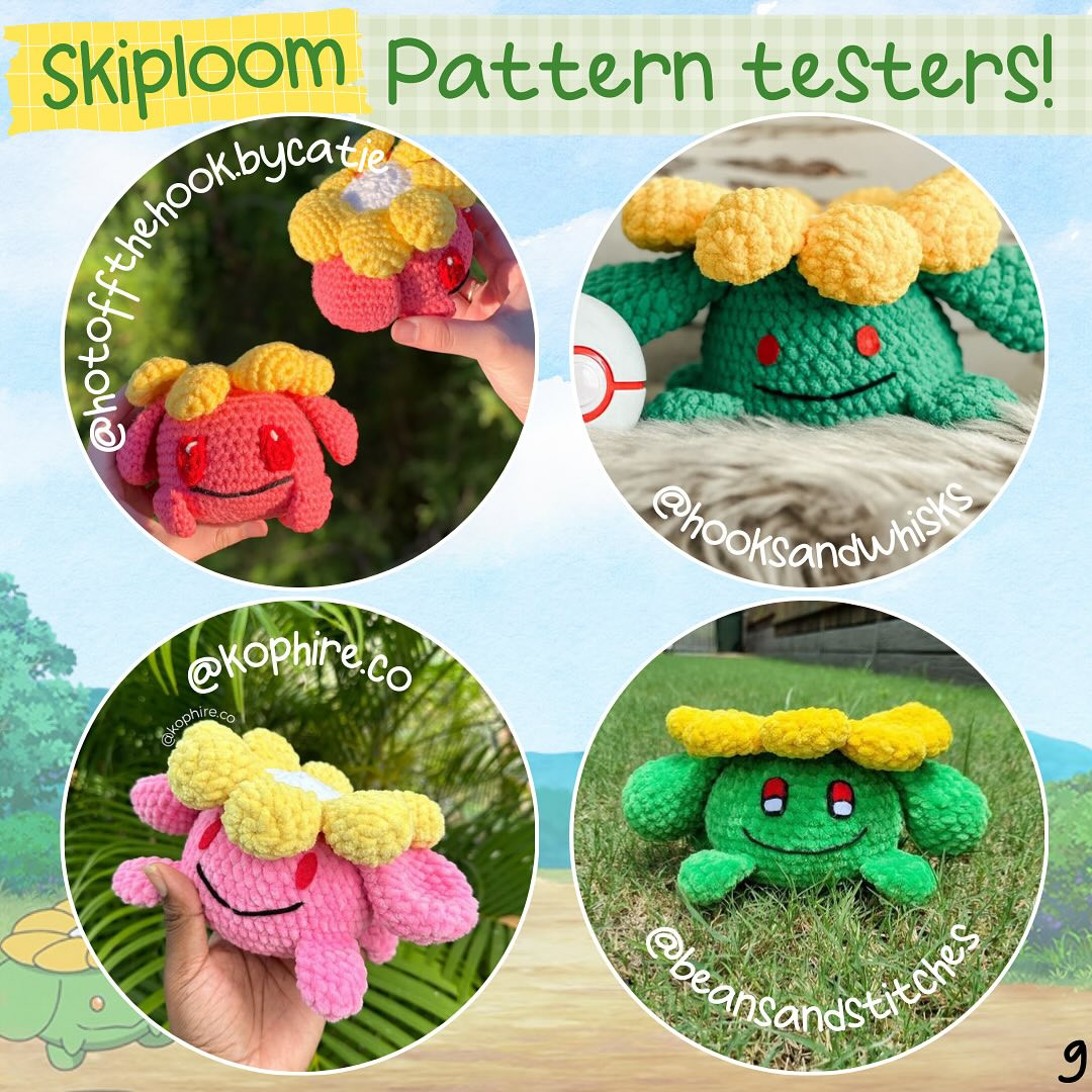 no sew SKIPLOOM  free amigurumi pattern