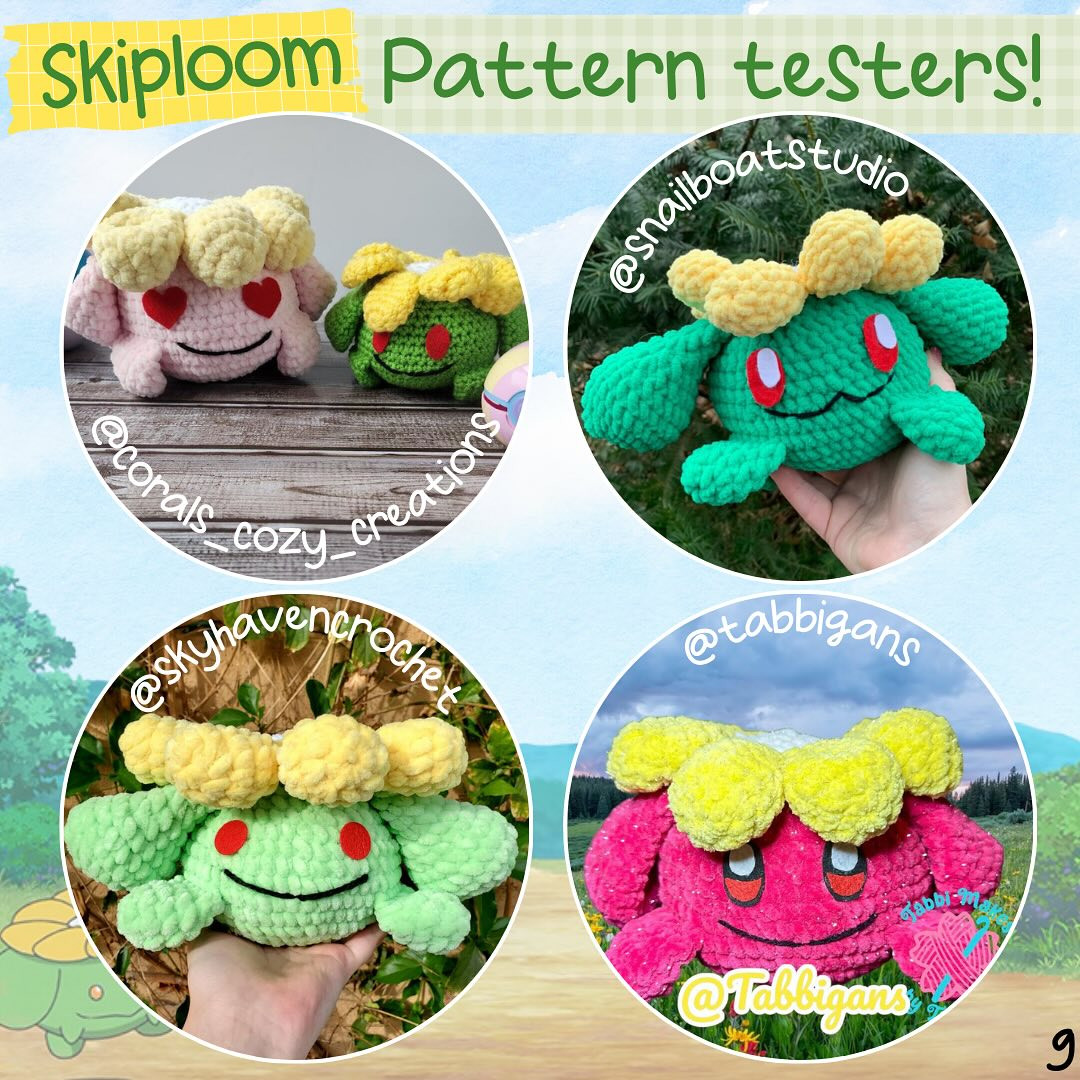 no sew SKIPLOOM  free amigurumi pattern