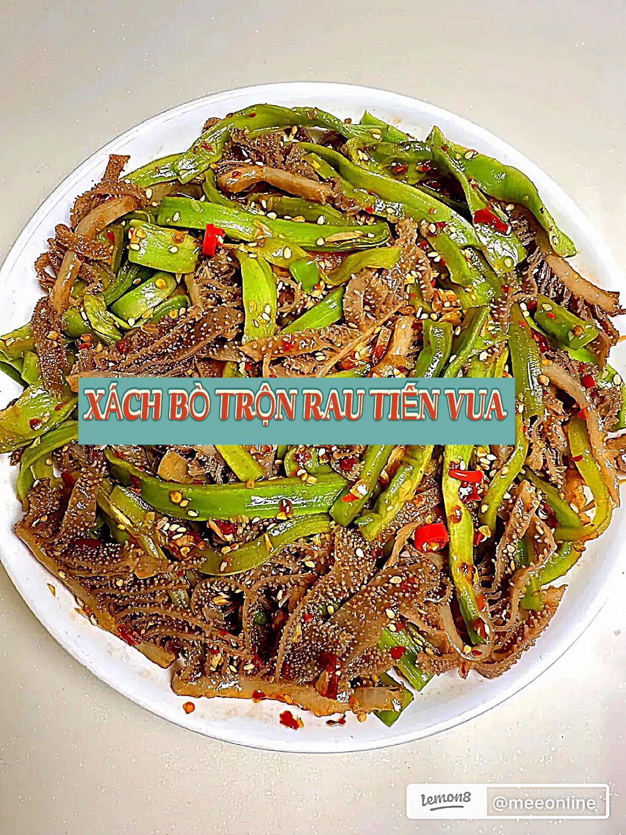 Nộm xách bò rau tiến vua