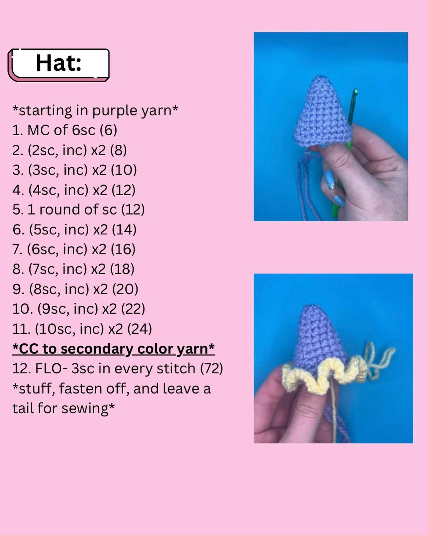 party hat free pattern