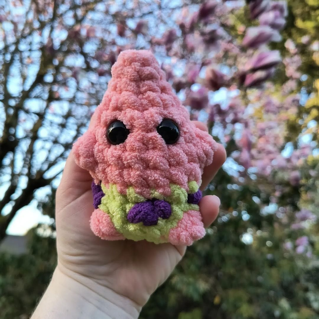 patrick star free crochet pattern