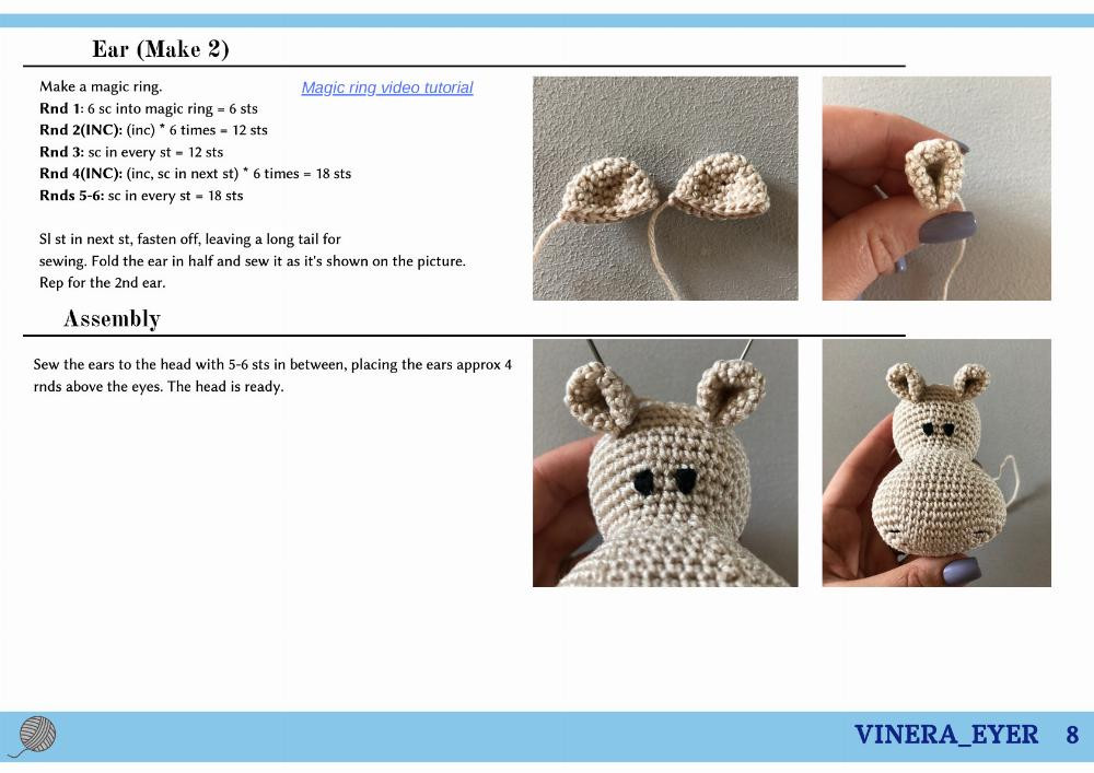 PDF CROCHET PATTERN "pattern_hippo"