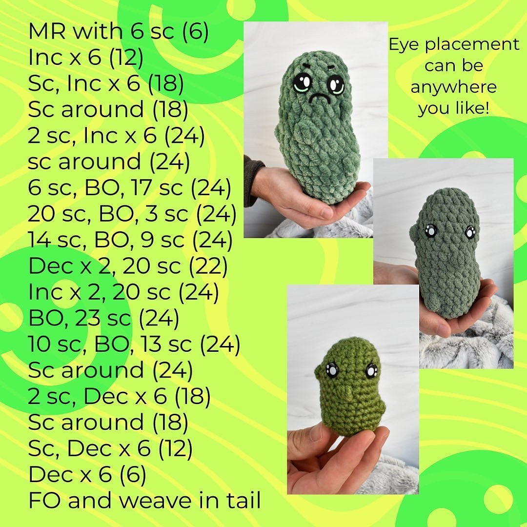 pissy pouty and peppy pickle pattern