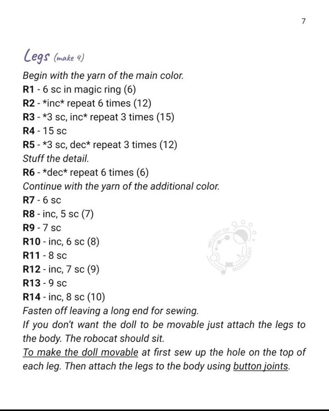 robocat free pattern