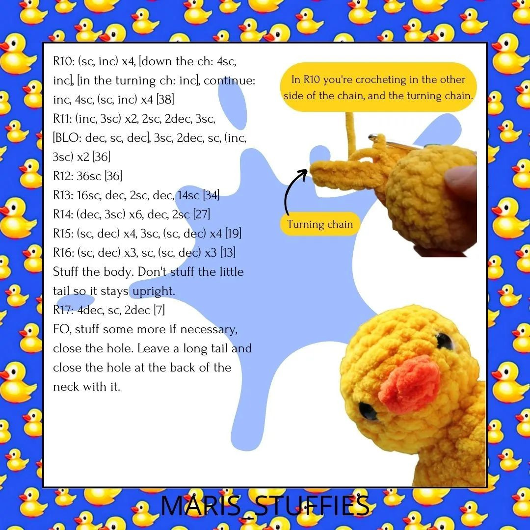 rubber duckie free crochet patern