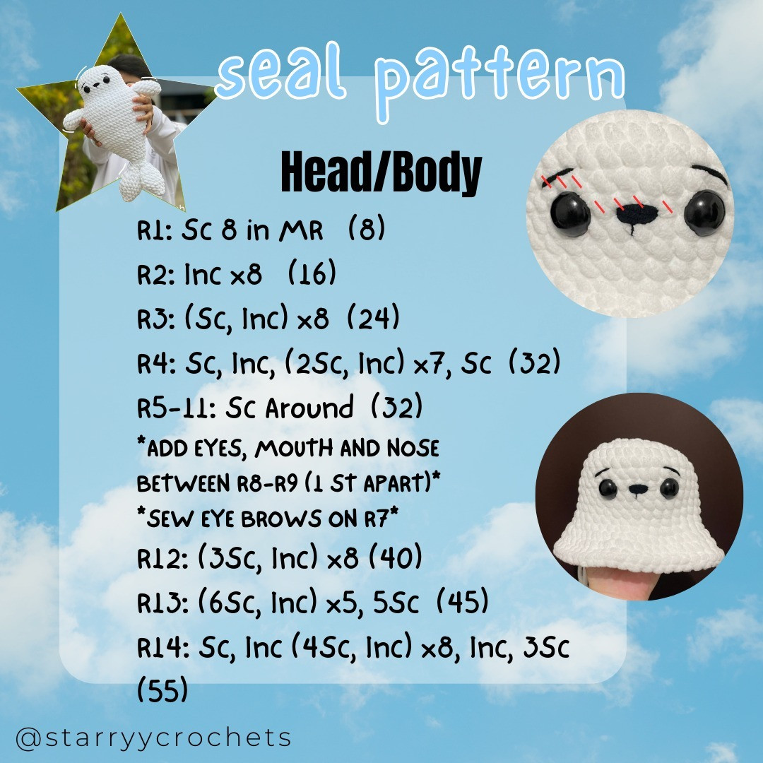 seal crochet pattern