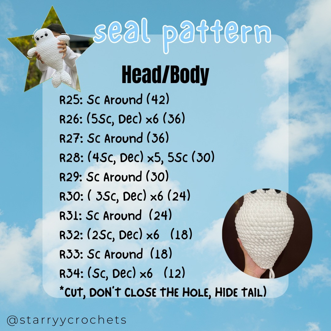 seal crochet pattern