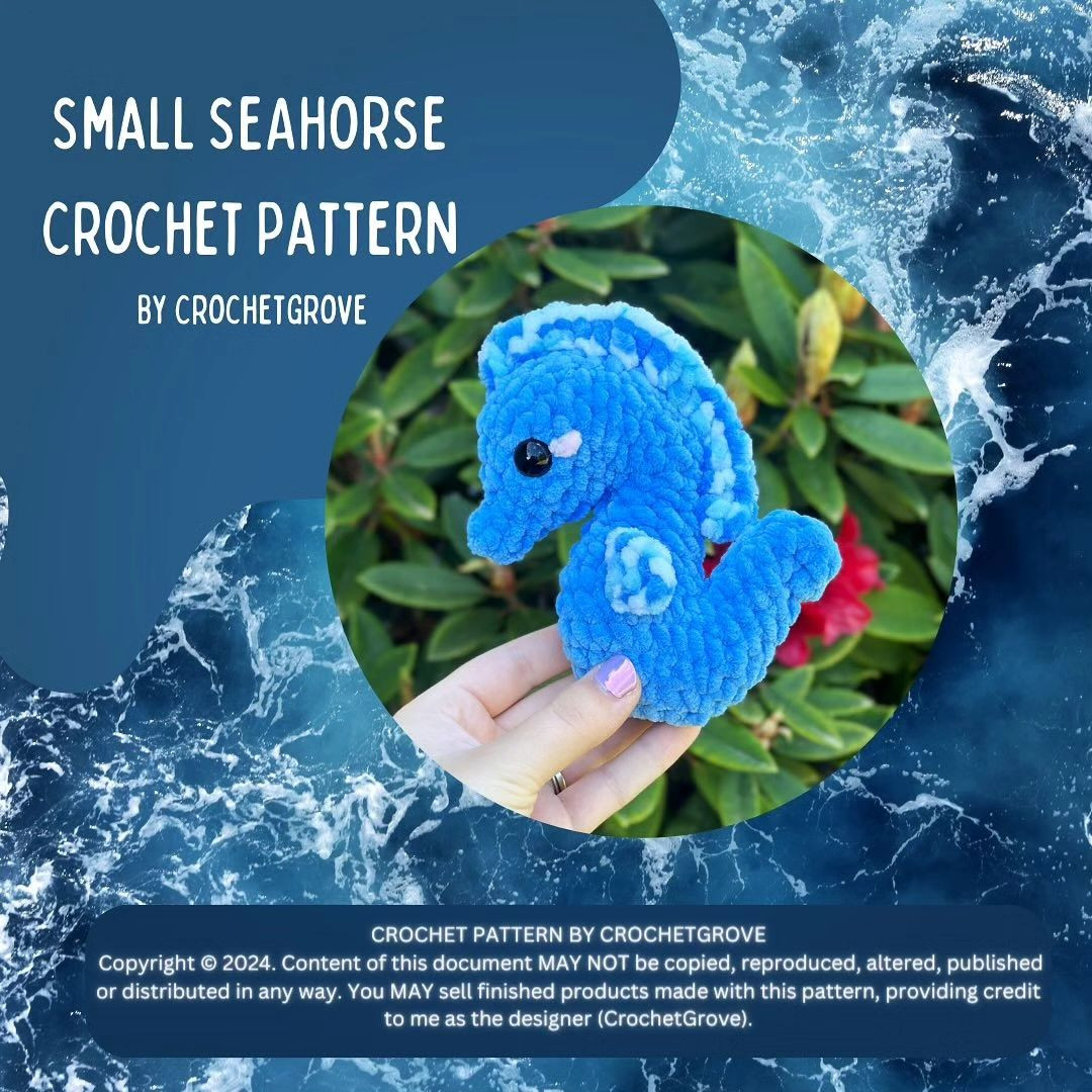 small seahorse crochet pattern