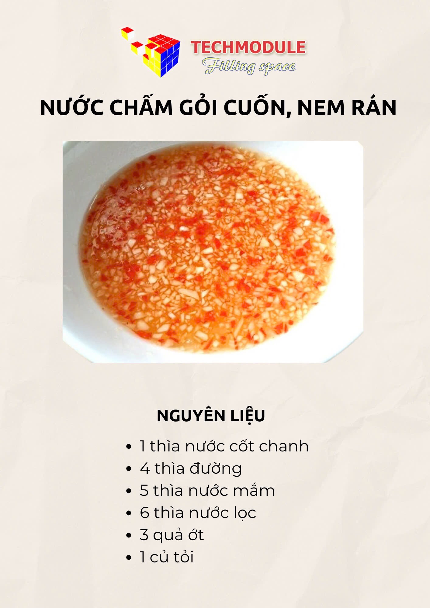 sốt thái trộn chân gà, nước chấm gỏi cuốn, nem rán, xì dầu chấm thịt vịt, nước chấm hải sản, mắm me chấm gỏi cuốn, nước chấm chân gà, sốt chấm đồ nướng, sốt thái trộn hải sản, nước chấm mắm gừng, muối tiêu chấm hải sản,