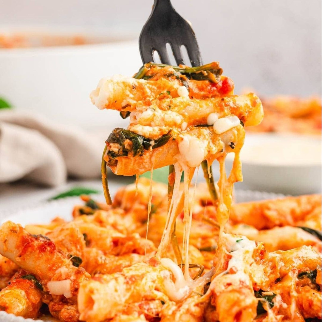 SPINACH BAKED ZITI