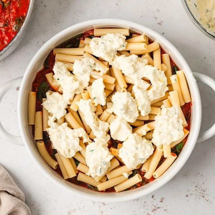 SPINACH BAKED ZITI