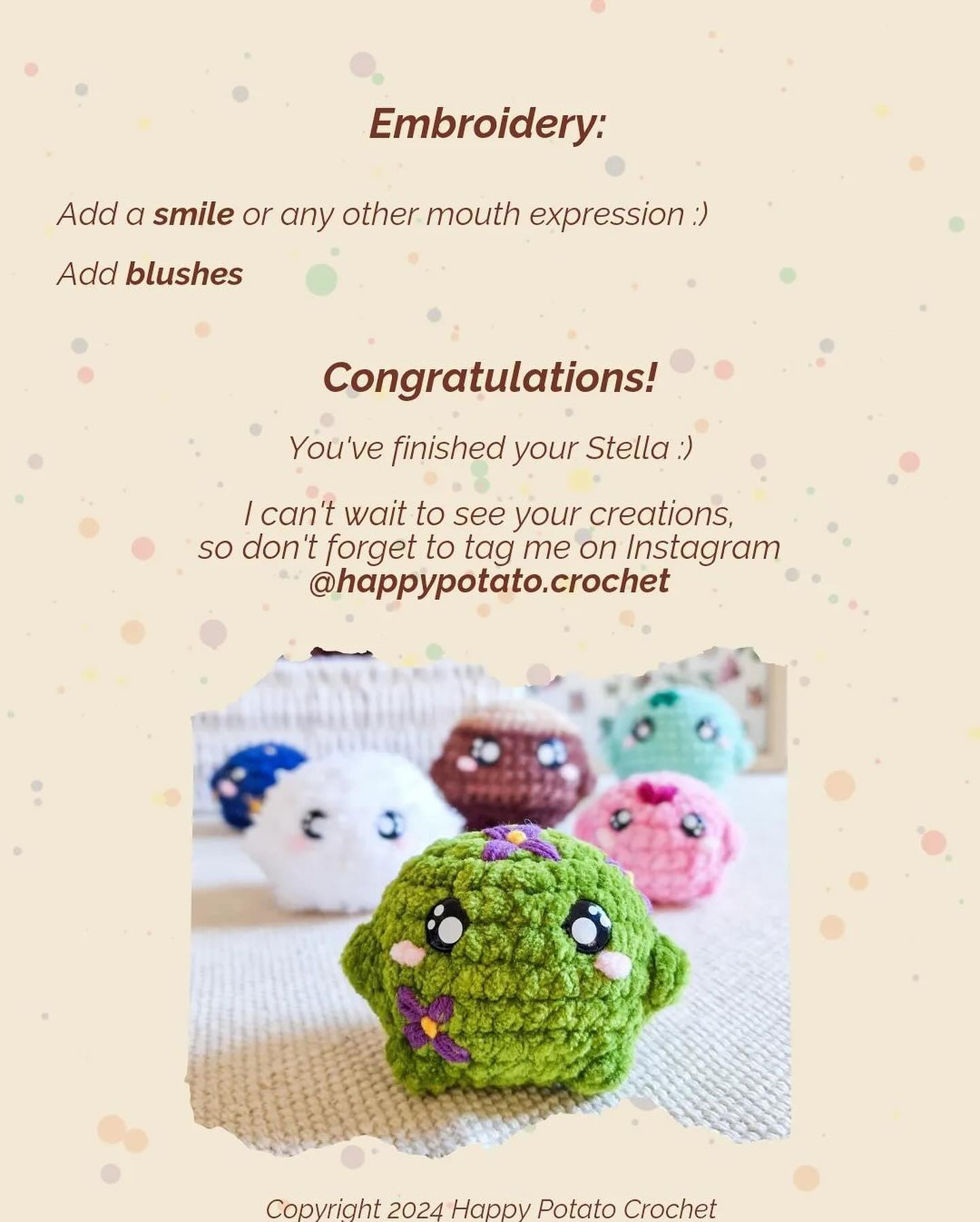 stella the stress ball free pattern