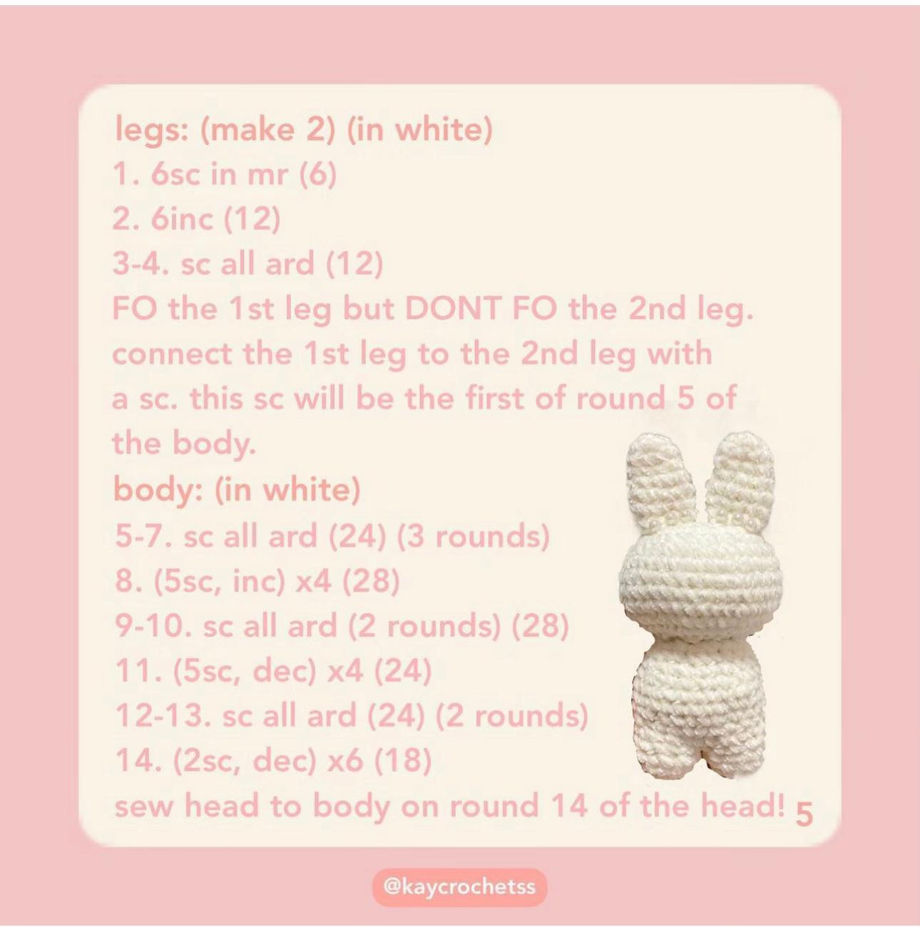 steph the bunny free pattern