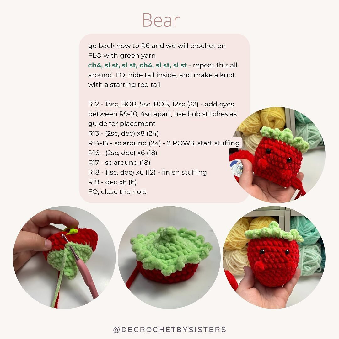 strawbear free crochet pattern