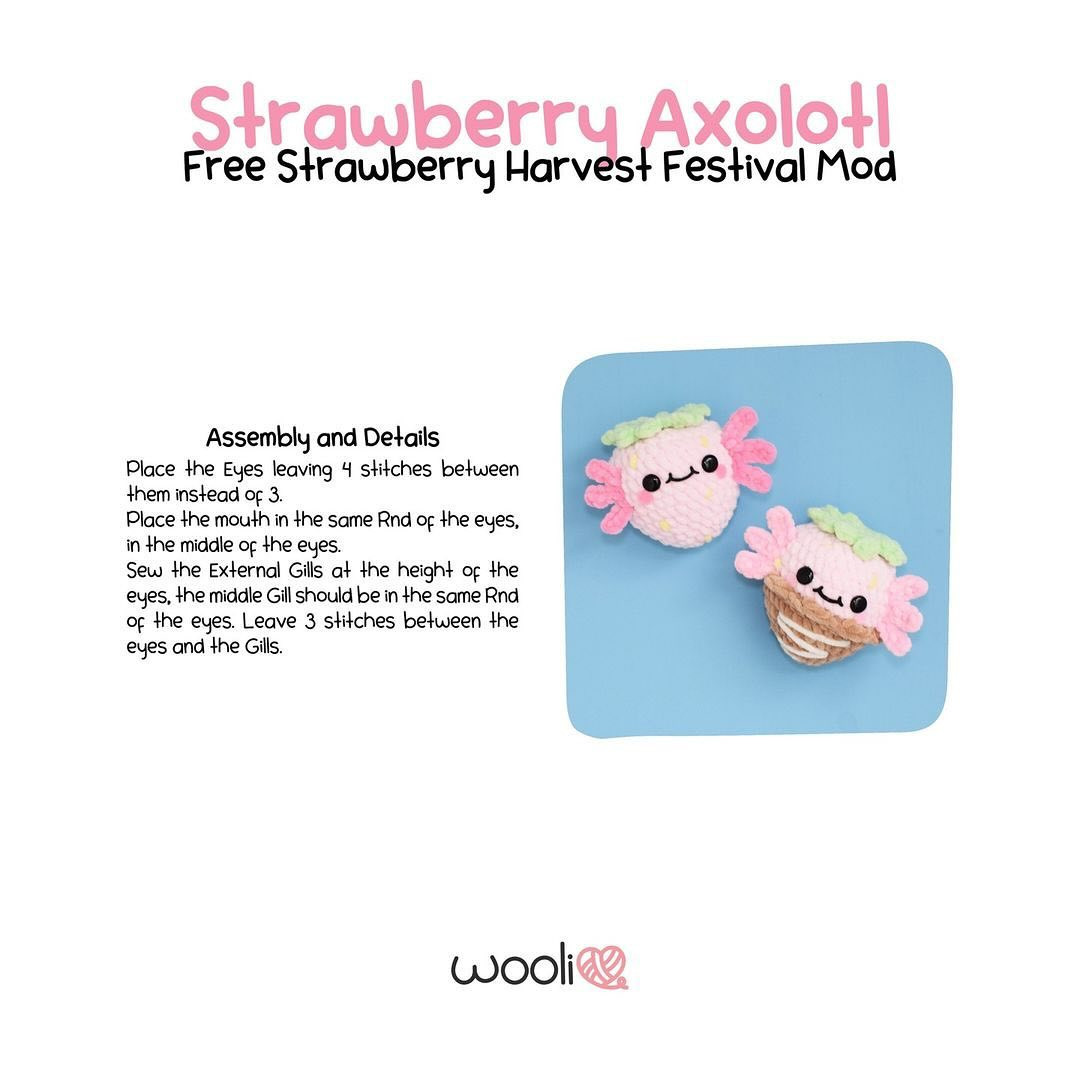 strawberry axolotl