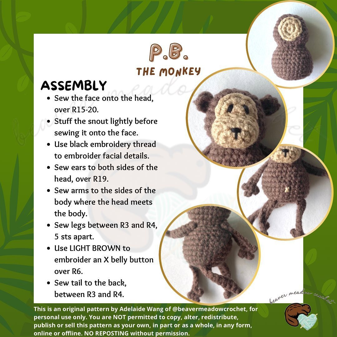 the monkey free pattern