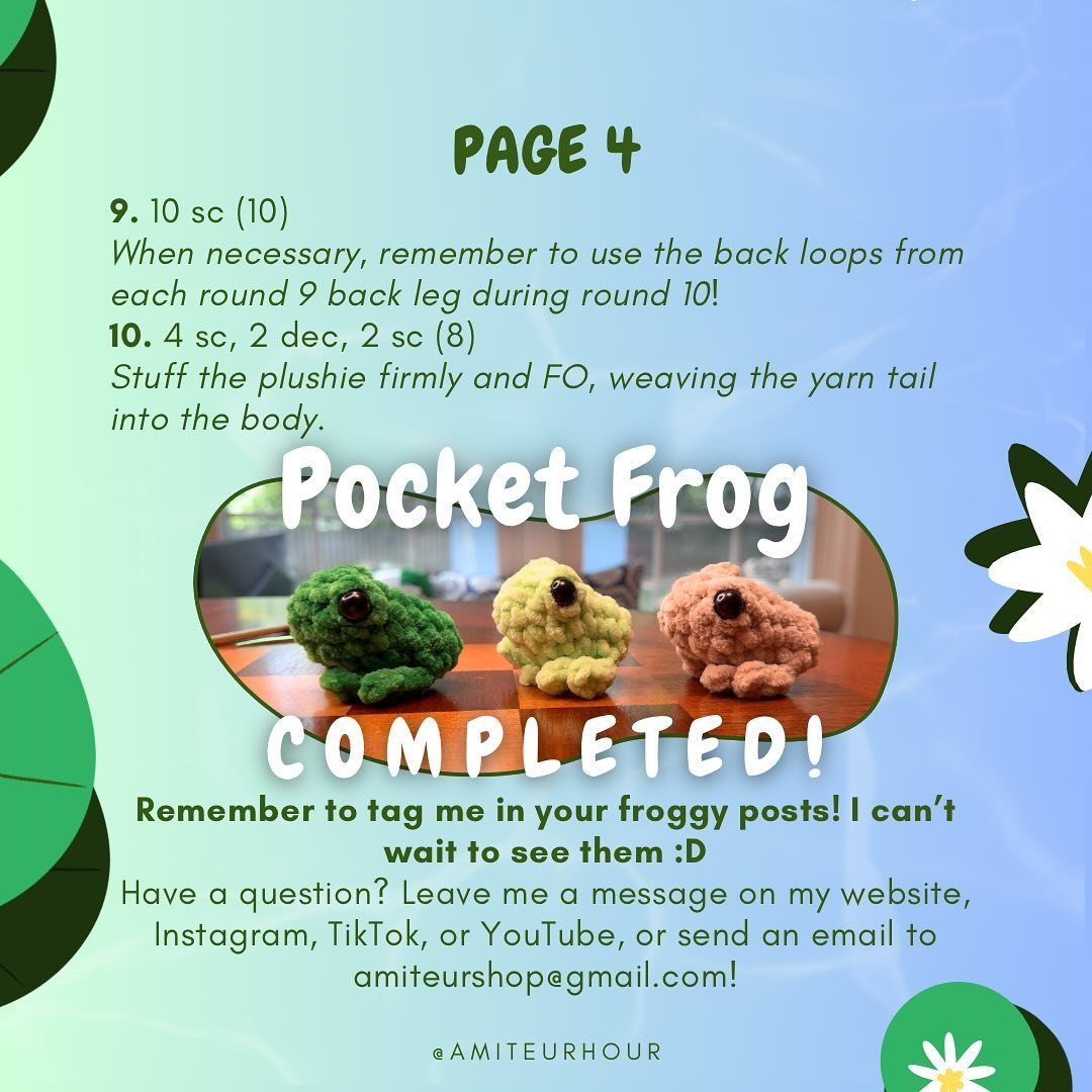 The pocket frog pattern