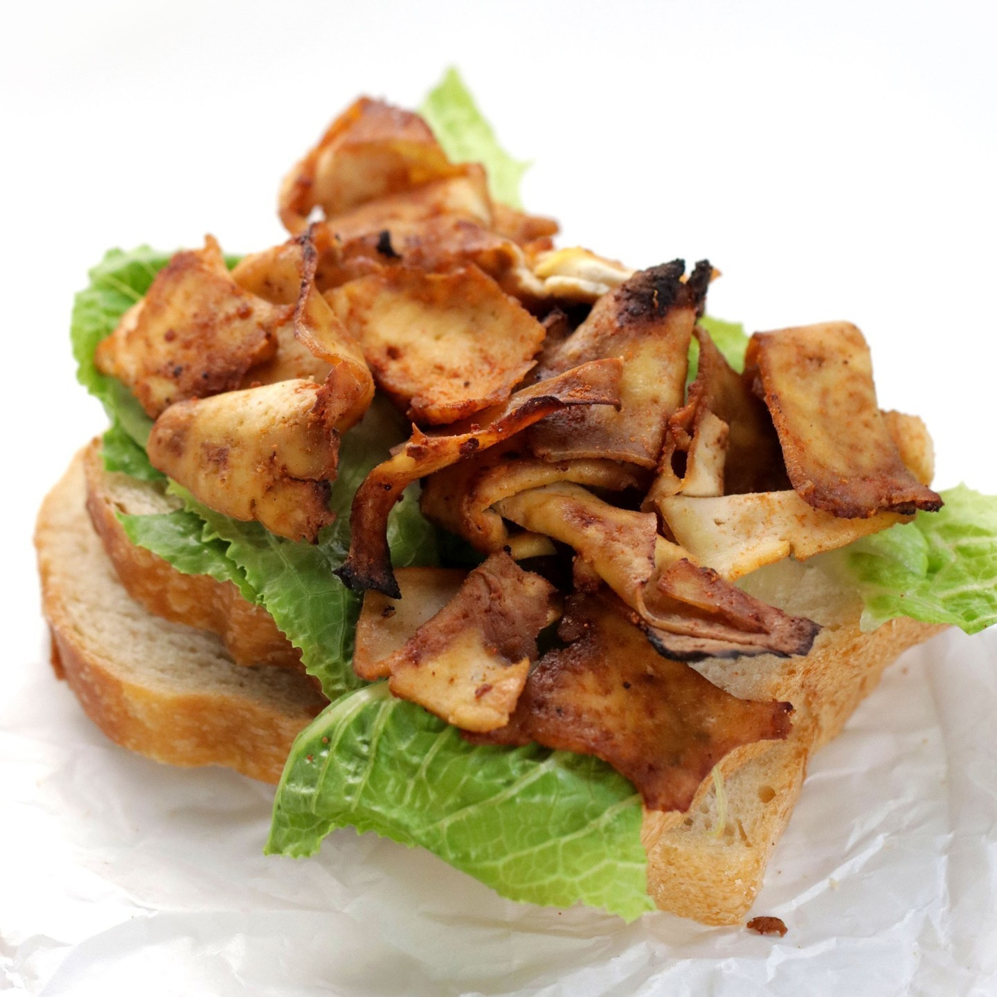 This homemade Tofu Deli Meat is chewy, crispy, smoky, and salty