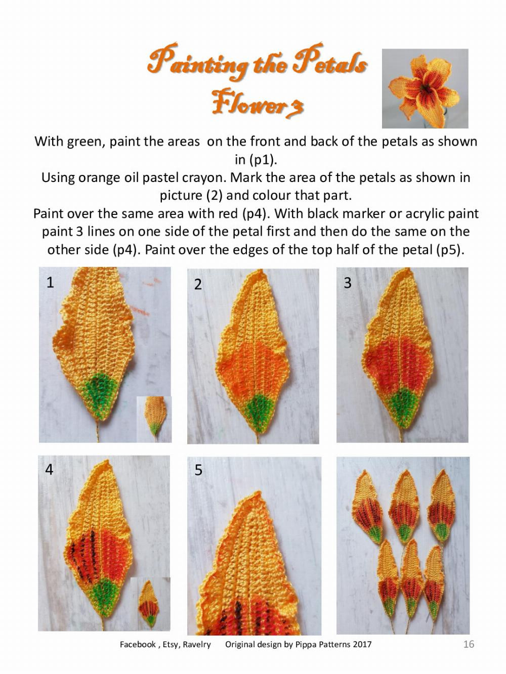 Tiger Day Lily Pattern