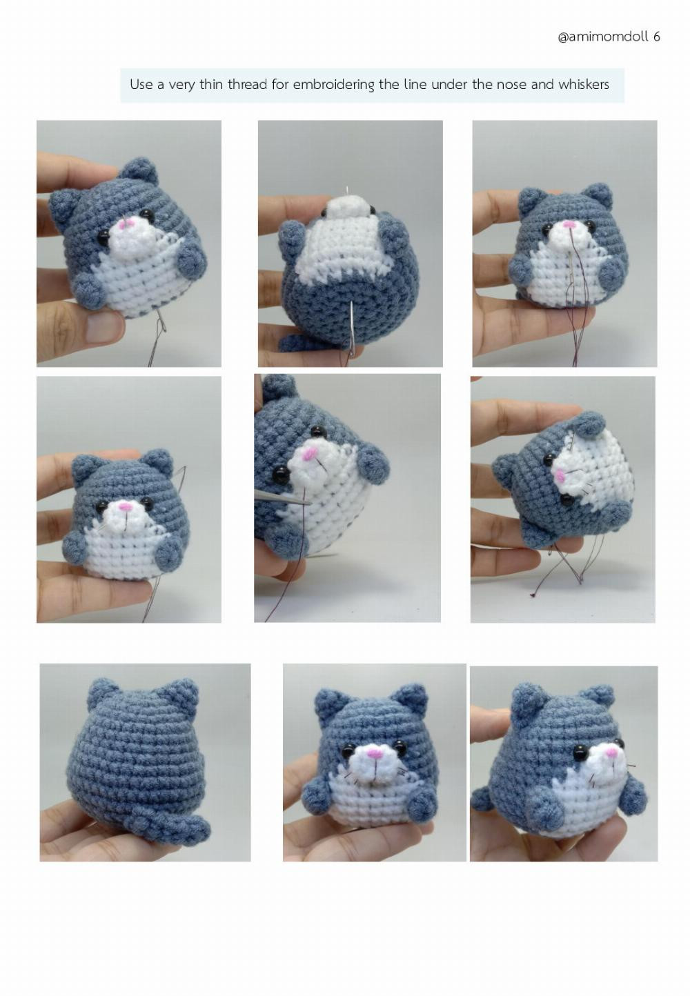 Tiny cat amigurumi Pattern