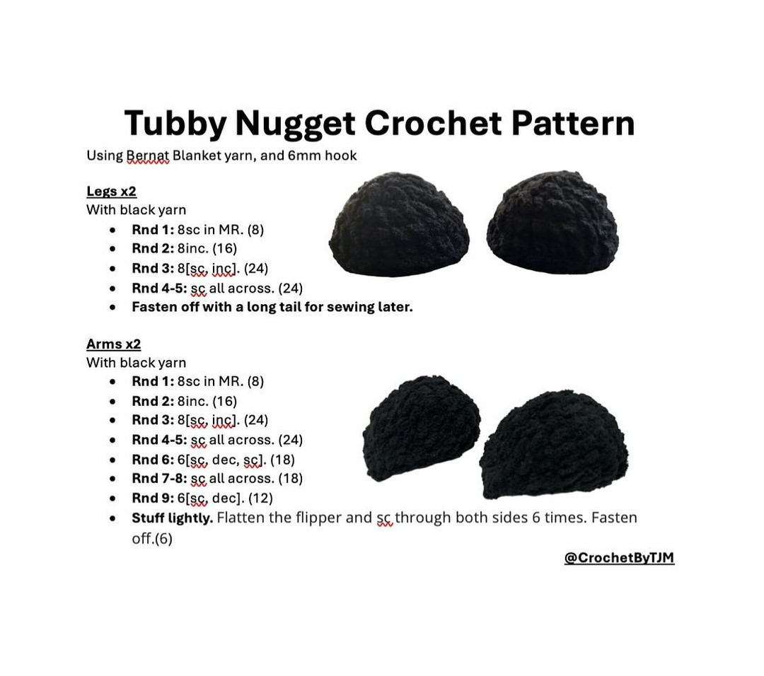 tubby nugget crochet pattern