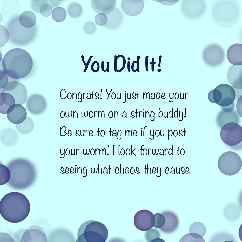 worm on a string free pattern