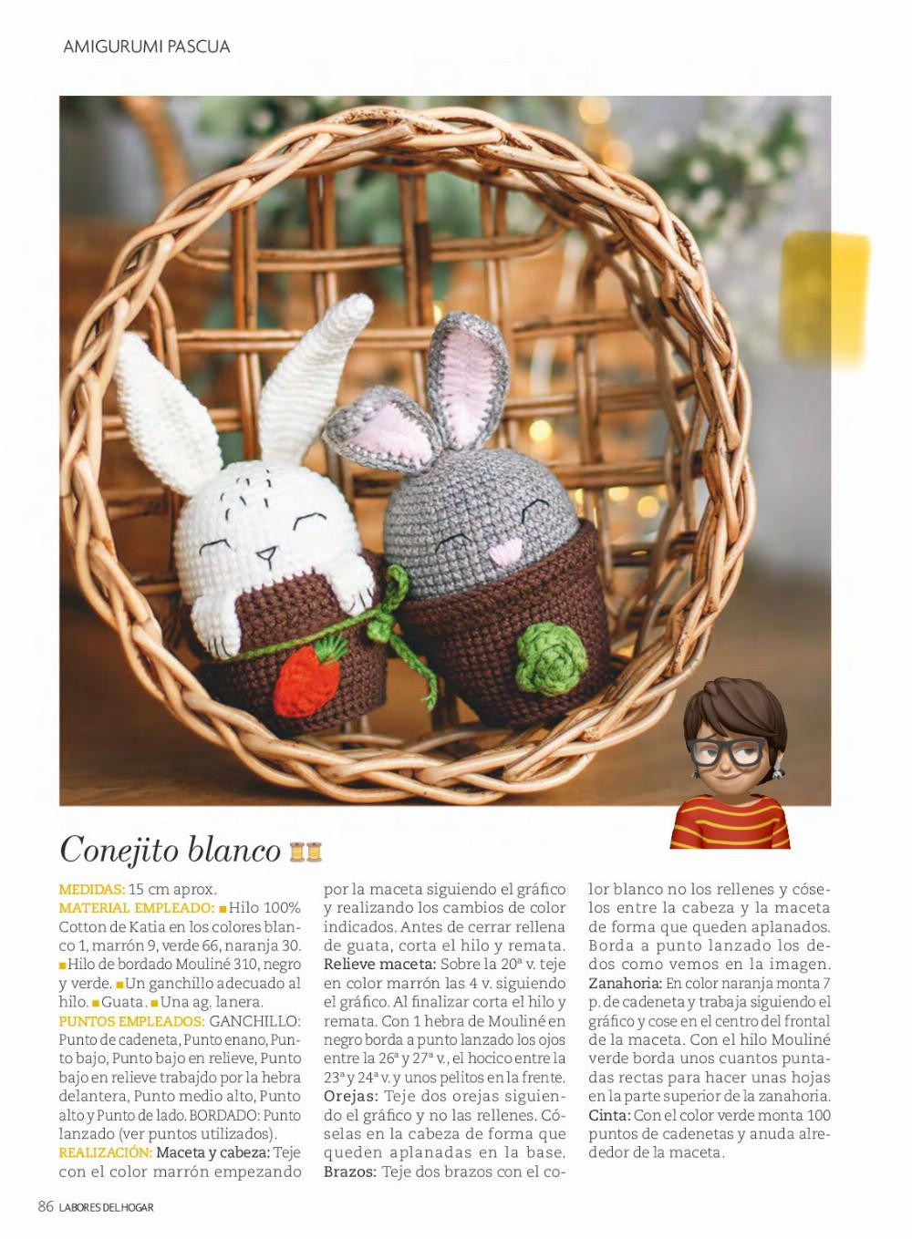 AMIGURUMI PASCUA Creados por Dorogina toys 78 LABORES DEL HOGAR